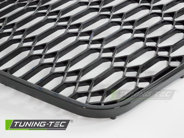 Wabengitter Sportgrill / Kühlergrill passend für Audi A6 4G (C7) 10-14 Hochglanz schwarz
