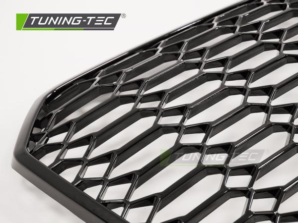 Wabengitter Sportgrill / Kühlergrill passend für Audi A6 4G (C7) Facelift 14-18 Hochglanz schwarz