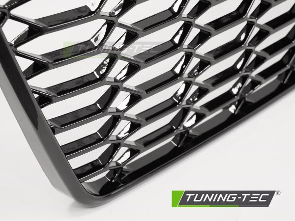 Wabengitter Sportgrill / Kühlergrill passend für Audi A6 4G (C7) Facelift 14-18 Hochglanz schwarz