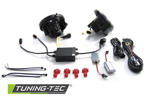LED Nebelscheinwerfer / Tagfahrlicht passend für Mini Cooper R55 / R56 / R57 Schwarz