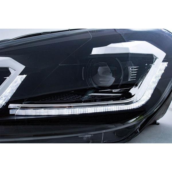 Scheinwerfer H7/LED Klarglas schwarz passend für VW Golf 6 Bj. 08-13  dyamische Blinker