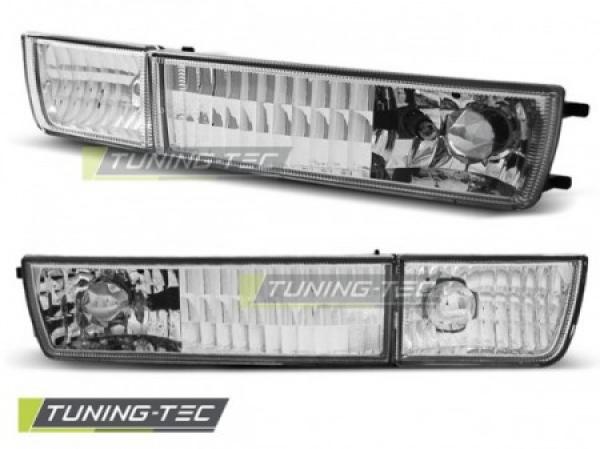 Klarglas Frontblinker / Nebelscheinwerfer-Dummy passend für  VW Golf 3 91-97 / Vento 92-98 chrom