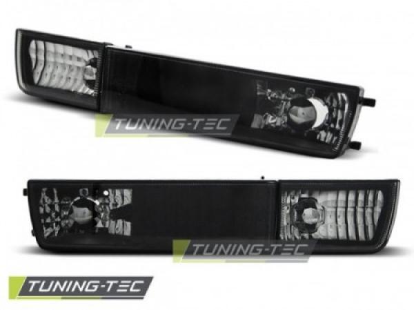 Klarglas Frontblinker mit Standlicht passend für  VW Golf 3 91-97 / Vento 92-98 schwarz