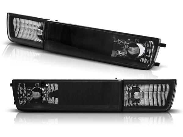 Klarglas Frontblinker mit Standlicht passend für  VW Golf 3 91-97 / Vento 92-98 schwarz