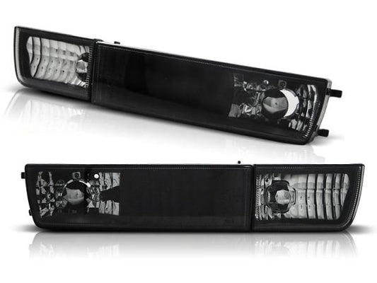 Klarglas Frontblinker mit Standlicht passend für  VW Golf 3 91-97 / Vento 92-98 schwarz