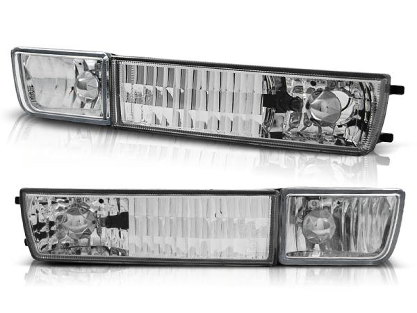 Klarglas Frontblinker / Nebelscheinwerfer passend für  VW Golf 3 91-97 / Vento 92-98 chrom