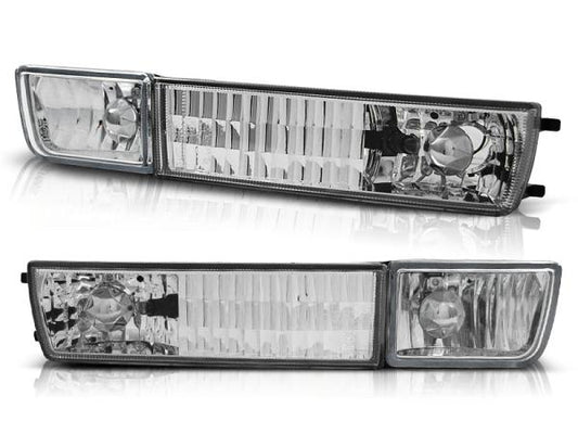 Klarglas Frontblinker / Nebelscheinwerfer passend für  VW Golf 3 91-97 / Vento 92-98 chrom