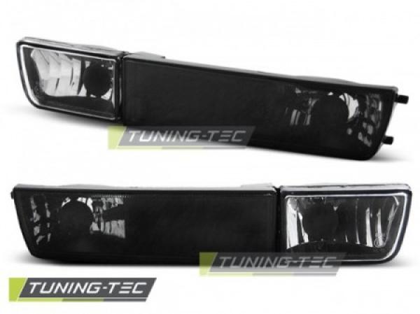 Klarglas Frontblinker / Nebelscheinwerfer passend für  VW Golf 3 91-97 / Vento 92-98 schwarz