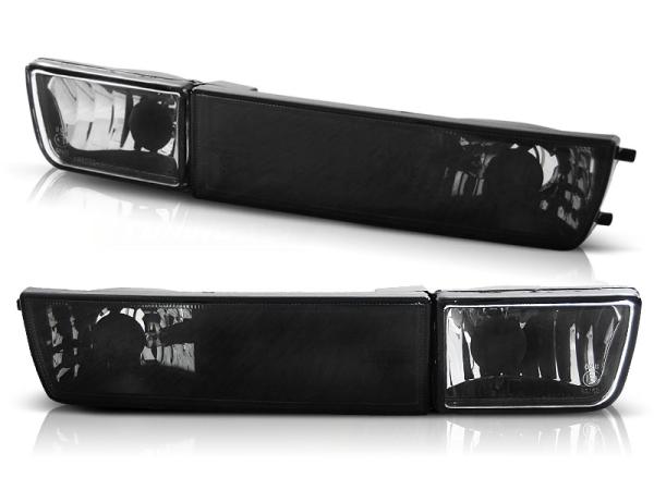 Klarglas Frontblinker / Nebelscheinwerfer passend für  VW Golf 3 91-97 / Vento 92-98 schwarz