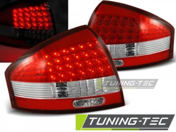 LED Rückleuchten passend für Audi A6 C5 4B Limo Bj. 97-04 Rot/Chrom