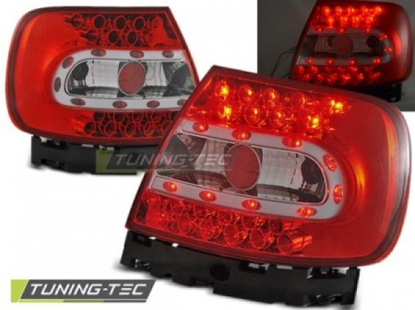 LED Rückleuchten passend für Audi A4 B5 Limo Bj. 94-00 Rot/Chrom
