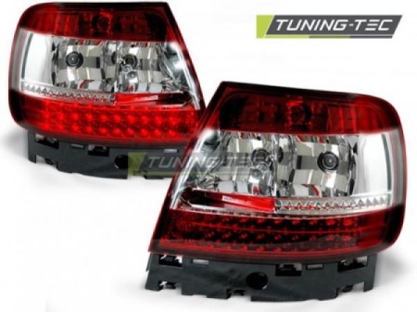 LED Rückleuchten passend für Audi A4 B5 Limo Bj. 94-00 Rot/Chrom