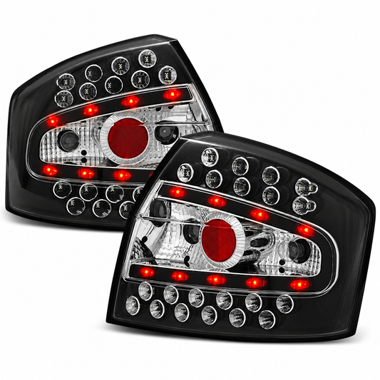 LED Rückleuchten passend für Audi A4 8E 10/2000–10/2004 Limousine Schwarz