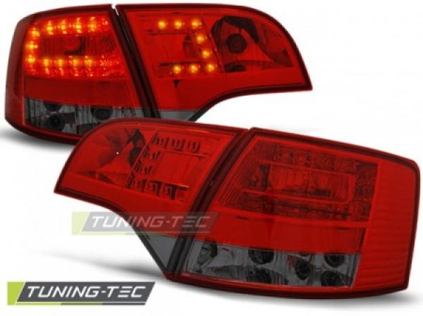 LED Rückleuchten passend für Audi A4 B7 (8E) Avant Bj. 04-08 Rot/Smoke