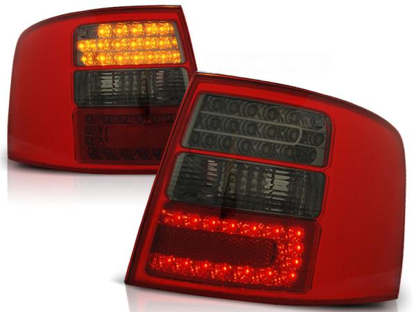 LED Rückleuchten passend für Audi A6 C5 4B Avant Bj. 97-04 Rot/Smoke mit LED Blinker
