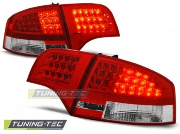 LED Rückleuchten passend für Audi A4 B7 (8E) Limo Bj. 04-08 Rot/Chrom