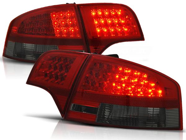LED Rückleuchten passend für Audi A4 B7 (8E) Limo Bj. 04-08 Rot/Smoke