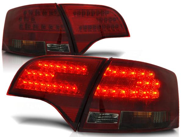 LED Rückleuchten passend für Audi A4 B7 (8E) Avant Bj. 04-08 Rot/Smoke