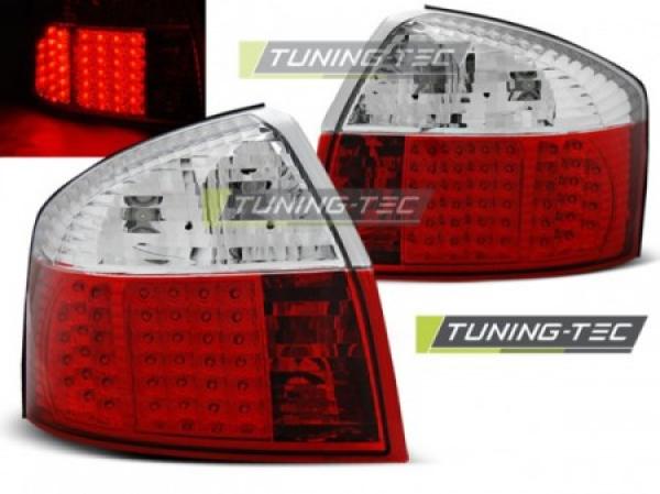 LED Rückleuchten passend für Audi A4 B6 (8E) Limo Bj. 00-04 Rot/Chrom