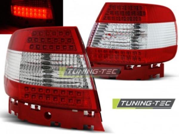 LED Rückleuchten passend für Audi A4 B5 Limo Bj. 94-00 Rot/Chrom