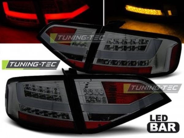 LED Lightbar Rückleuchten passend für Audi A4 B8 (8K) Limo Bj. 08-11 Smoke
