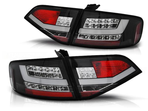 LED Lightbar Rückleuchten passend für Audi A4 B8 (8K) Limo Bj. 08-11 Schwarz