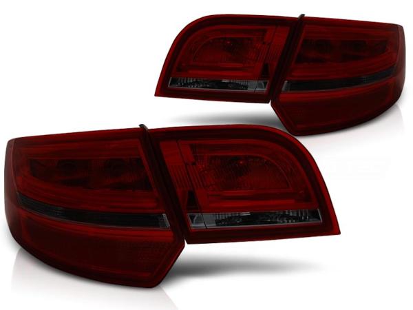 LED Lightbar Rückleuchten passend für Audi A3 8P Sportback Bj. 04-08 Rot/Smoke