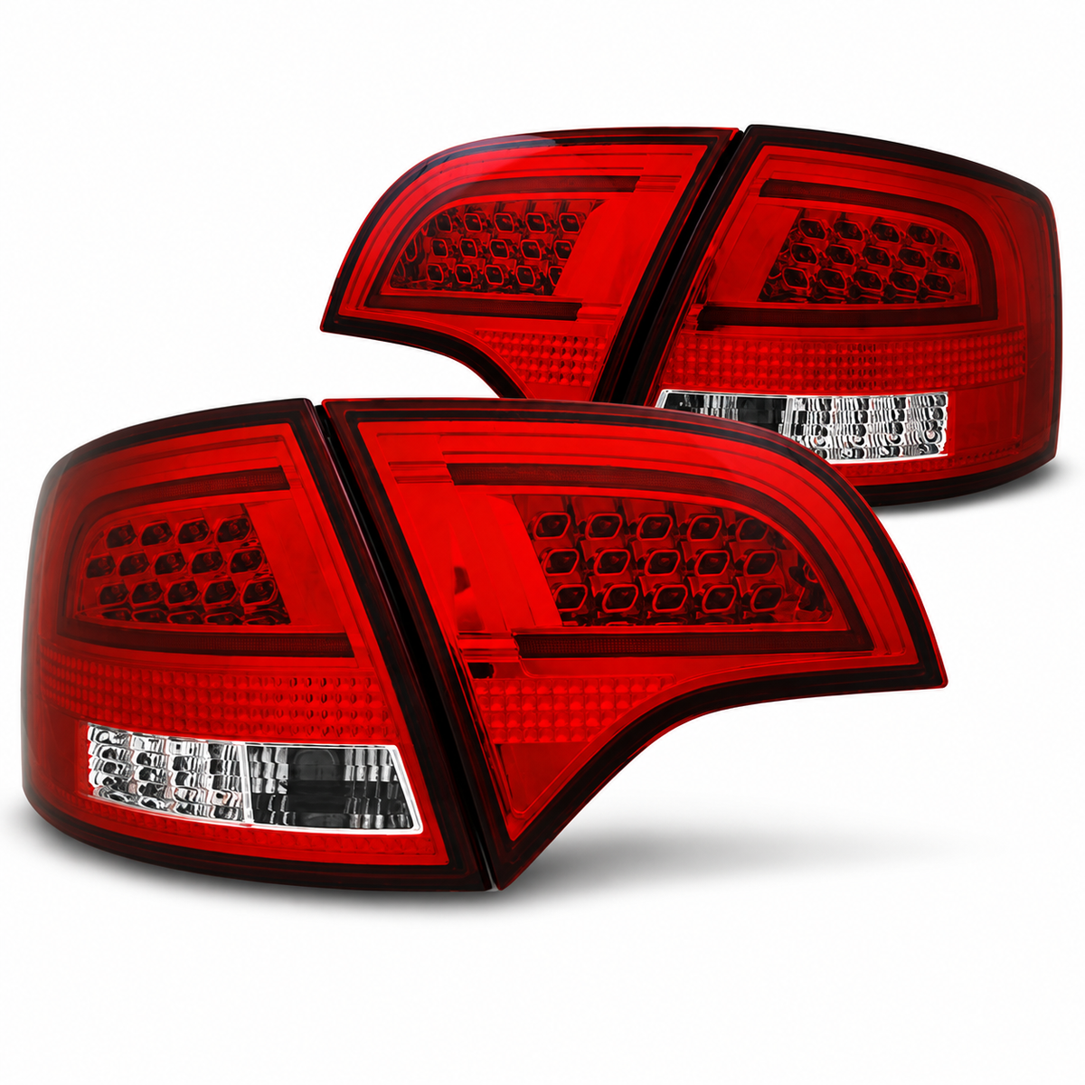 LED Rückleuchten passend für Audi A4 B7 11/2004–03/2008 Avant Rot/Weiß