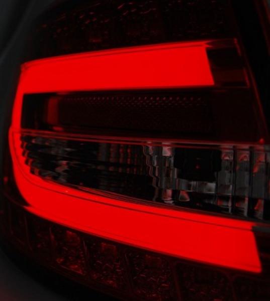 LED Lightbar Rückleuchten passend für Audi A6 C6 4F Limo Bj. 04-08 Rot/Chrom 7-PIN