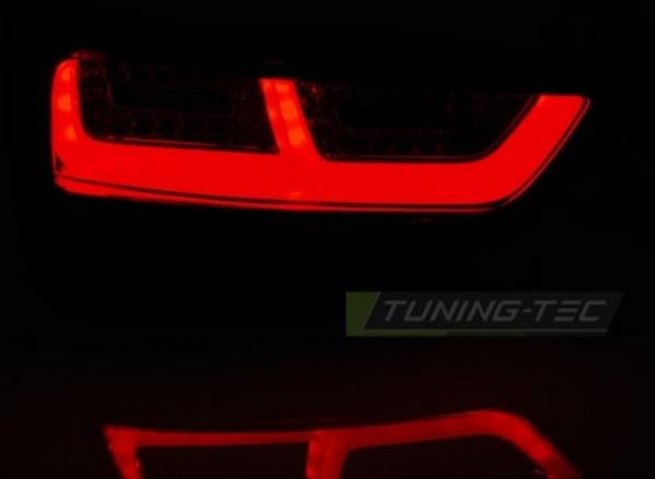 LED Lightbar Rückleuchten passend für Audi A1 + Sportback Bj. 10-14 Rot/Smoke