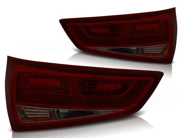 LED Lightbar Rückleuchten passend für Audi A1 + Sportback Bj. 10-14 Rot/Smoke