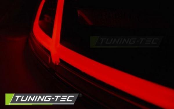 Voll LED Lightbar Rückleuchten passend für Audi TT 06-14 Rot/Chrom dynamischer Blinker
