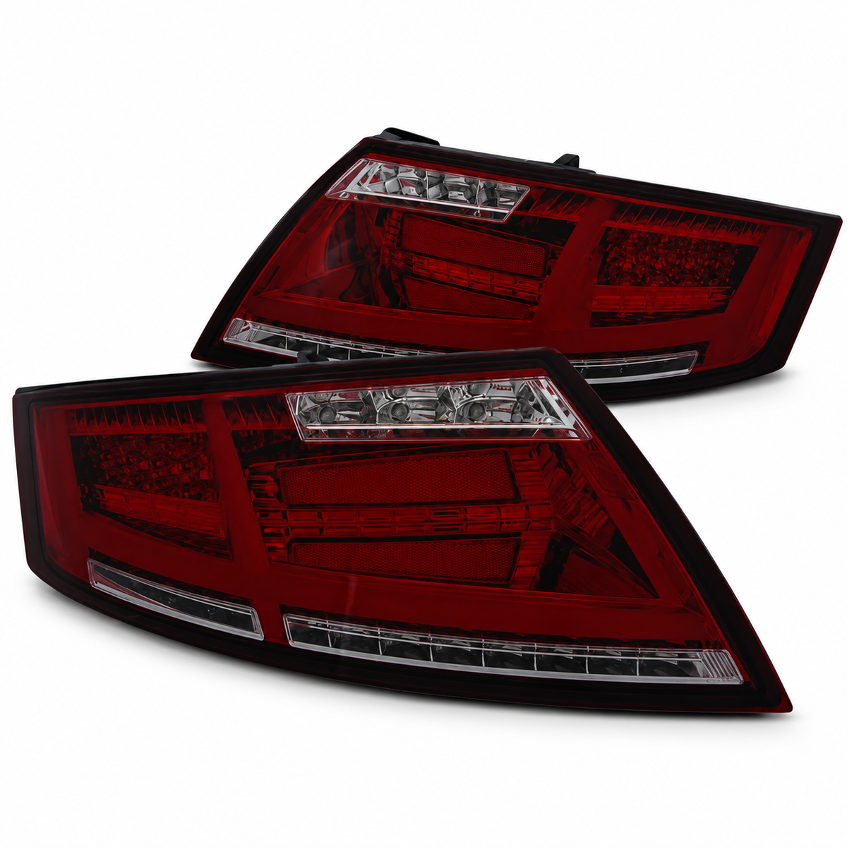 LED Rückleuchten passend für Audi TT 04/2006–02/2014 Rot/Smoke dynamisch