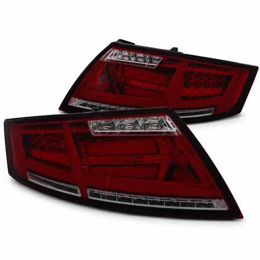 LED Rückleuchten passend für Audi TT 04/2006–02/2014 Rot/Smoke dynamisch