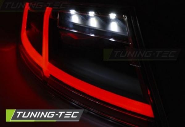 Voll LED Lightbar Rückleuchten passend für Audi TT 8J  06-14 Schwarz dynamischer Blinker