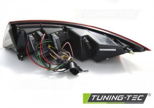 Voll LED Lightbar Rückleuchten passend für Audi TT 8J  06-14 Schwarz dynamischer Blinker