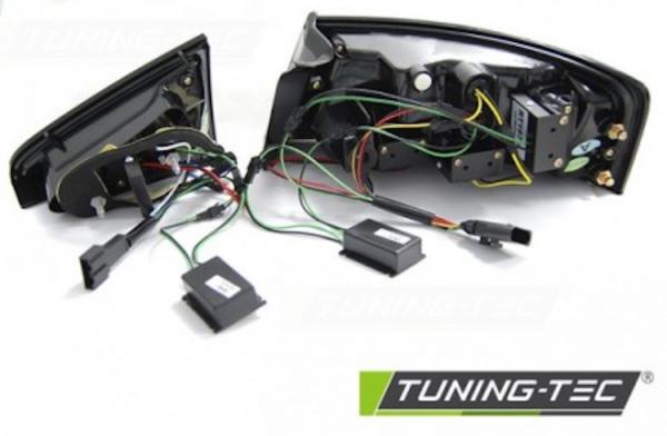 LED Lightbar Rückleuchten passend für Audi A5 Coupe Sportback Bj. 07-11 Rot/Chrom