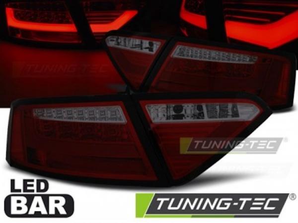 LED Lightbar Rückleuchten passend für Audi A5 Coupe Sportback Bj. 07-11 Rot/Smoke