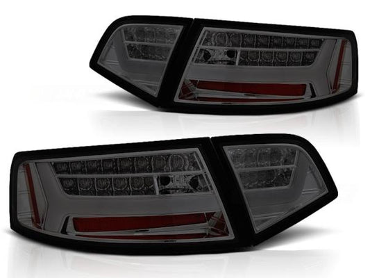 LED Lightbar Rückleuchten passend für Audi A6 C6 4F Limo Bj. 08-11 Smoke