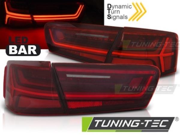 LED Lightbar Rückleuchten passend für Audi A6 4G C7 Limo 11-14 Rot dynamischer Blinker