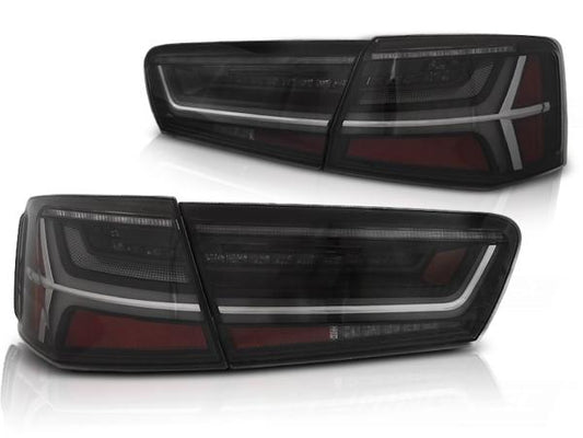 LED Lightbar Rückleuchten passend für Audi A6 4G  Limo 11-14 Schwarz dynamischer Blinker