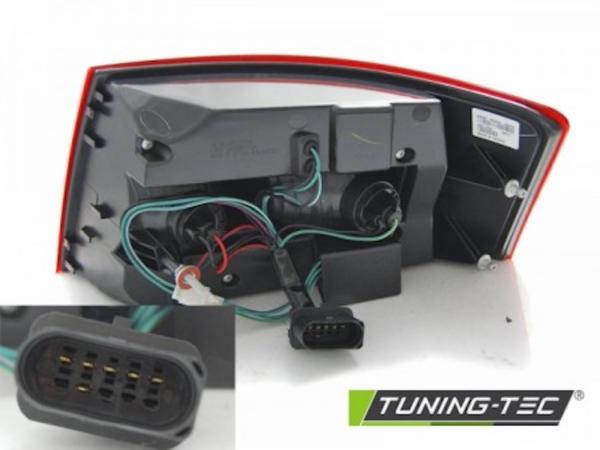 LED Lightbar Rückleuchten passend für Audi A6 C6 4F Limo Bj. 04-08 Rot/Smoke 6-PIN