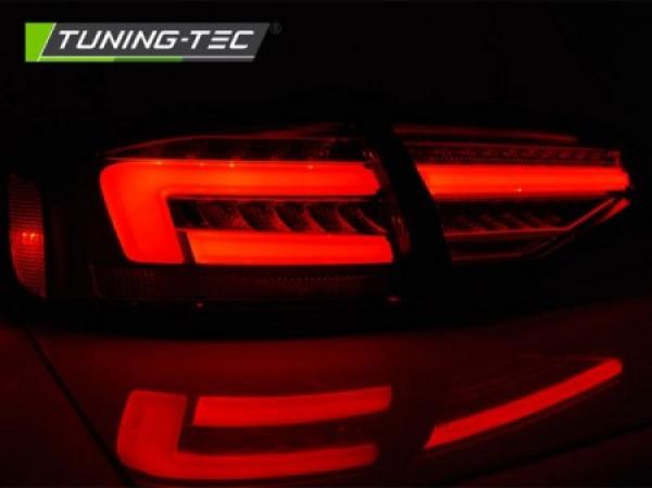 Voll LED Lightbar Rückleuchten passend für Audi A4 B8 (8K) Bj. 11-15 Rot/Chrom für LED