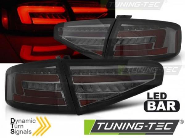 Voll LED Lightbar Rückleuchten passend für Audi A4 B8 (8K) Bj. 11-15 Smoke für LED