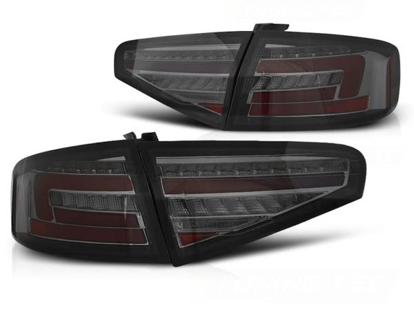 Voll LED Lightbar Rückleuchten passend für Audi A4 B8 (8K) Bj. 11-15 Smoke für LED