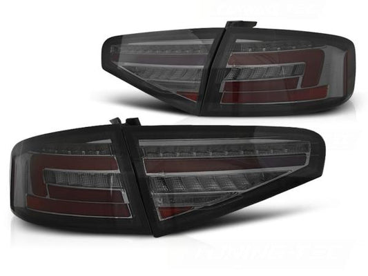 Voll LED Lightbar Rückleuchten passend für Audi A4 B8 (8K) Bj. 11-15 Smoke für LED