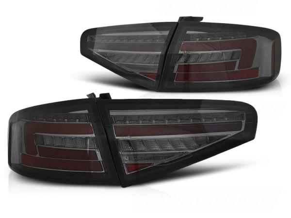 Voll LED Lightbar Rückleuchten passend für Audi A4 B8 (8K) Bj. 11-15 Smoke für LED