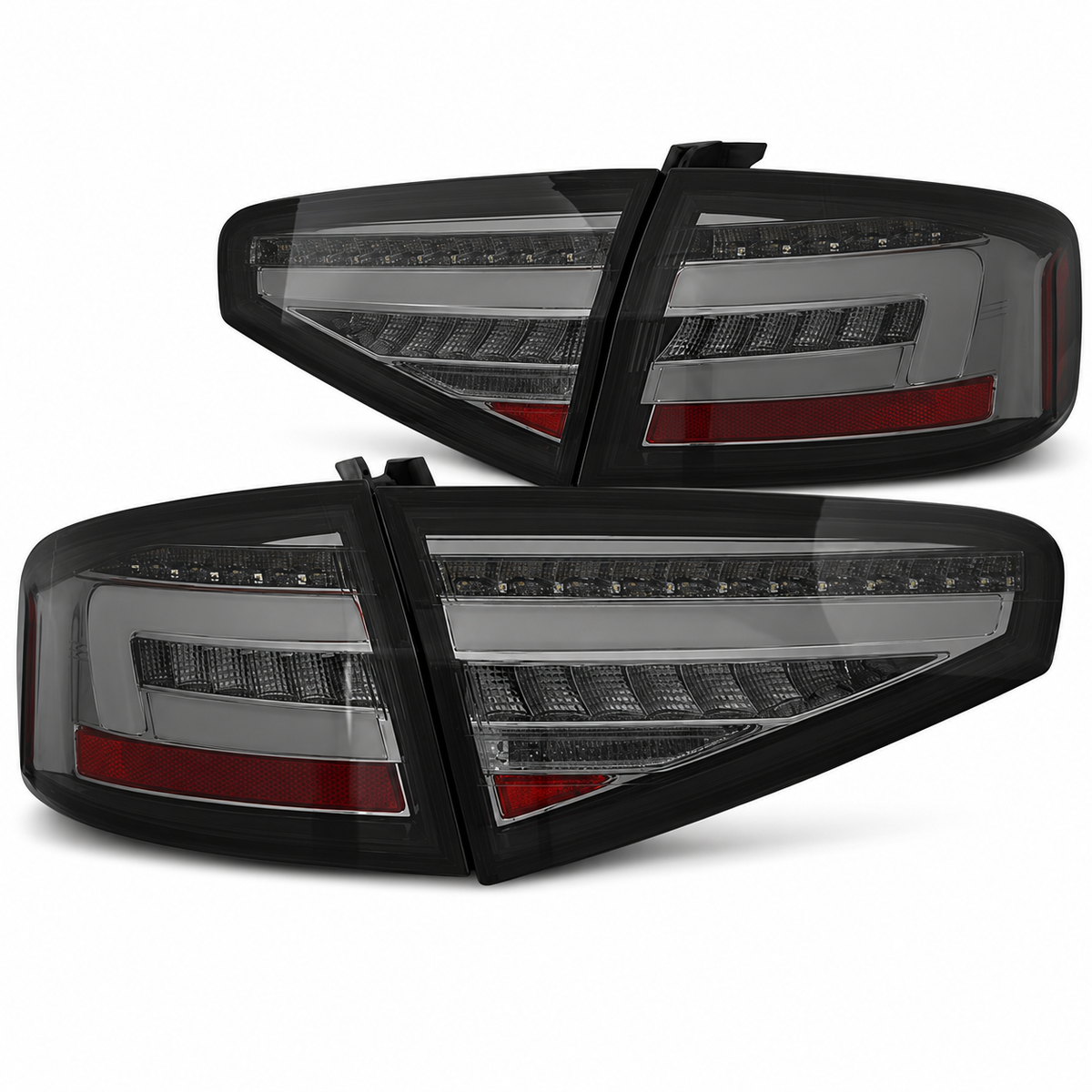 LED Rückleuchten passend für Audi A4 B8 2012–2015 Limousine Smoke dynamisch