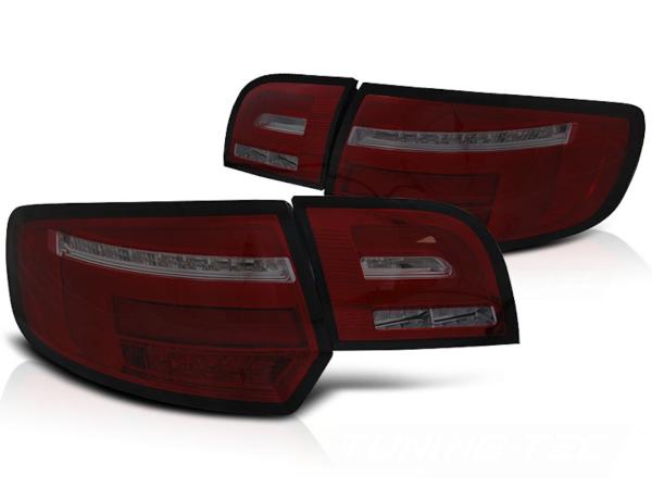 Voll LED Lightbar Rückleuchten passend für Audi A3 8P Sportback 04-Rot/Smoke dyn.Blinker