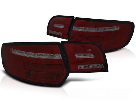 Voll LED Lightbar Rückleuchten passend für Audi A3 8P Sportback 04-Rot/Smoke dyn.Blinker